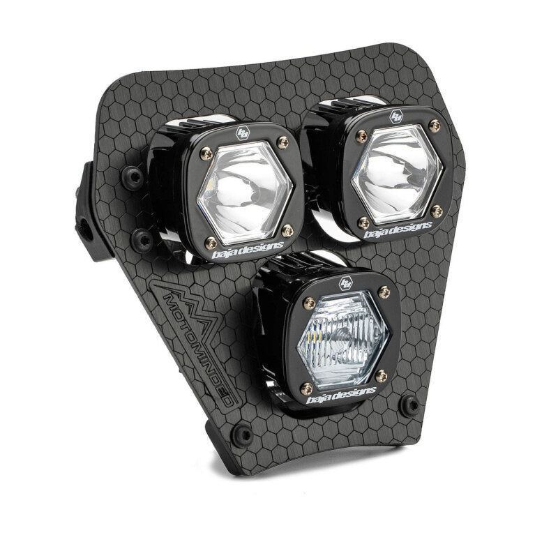 Baja Designs 2024-2025 KTM XCF-W/EC Triple S1 Hydra (D/C) LED Headlight Kit - Clear - 387021