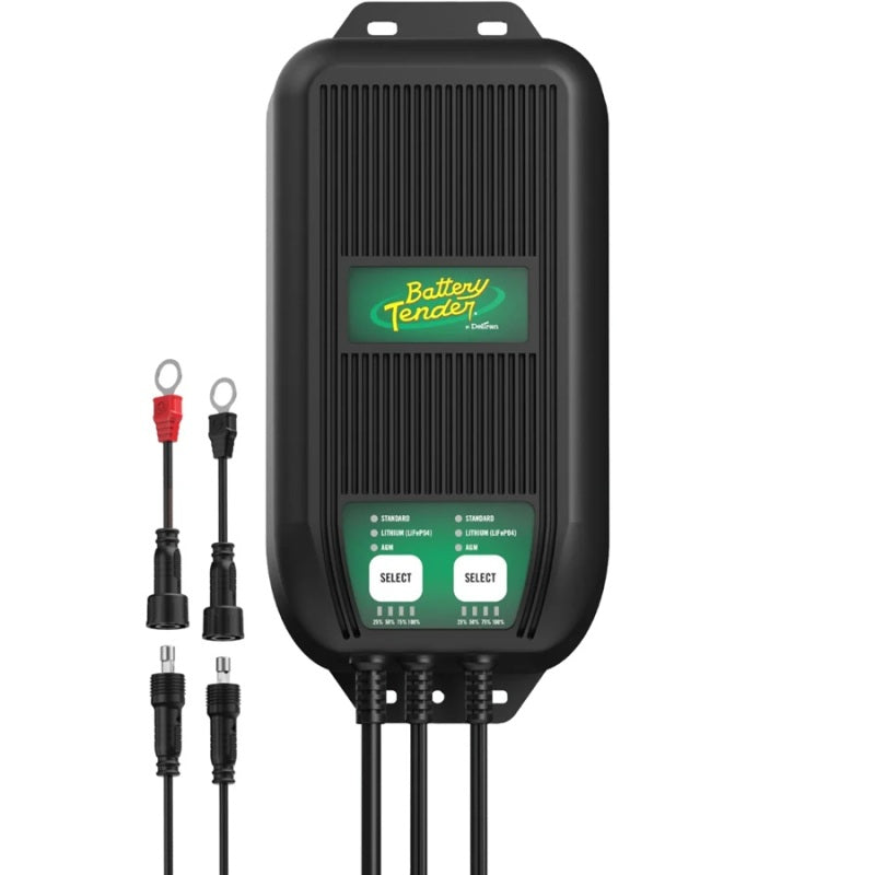 Battery Tender 20A 12V Wave Charge Pro 2 Bank Battery Charger Marine - 022-1007-DL-WH