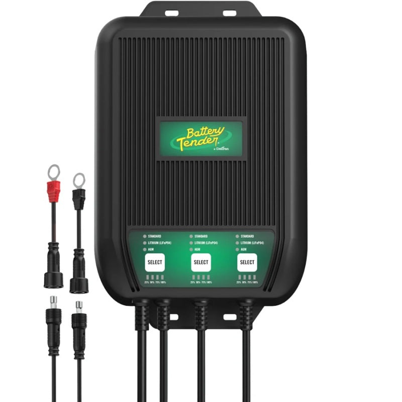 Battery Tender 30A 12V Wave Charge Pro 3 Bank Battery Charger Marine - 022-1008-DL-WH