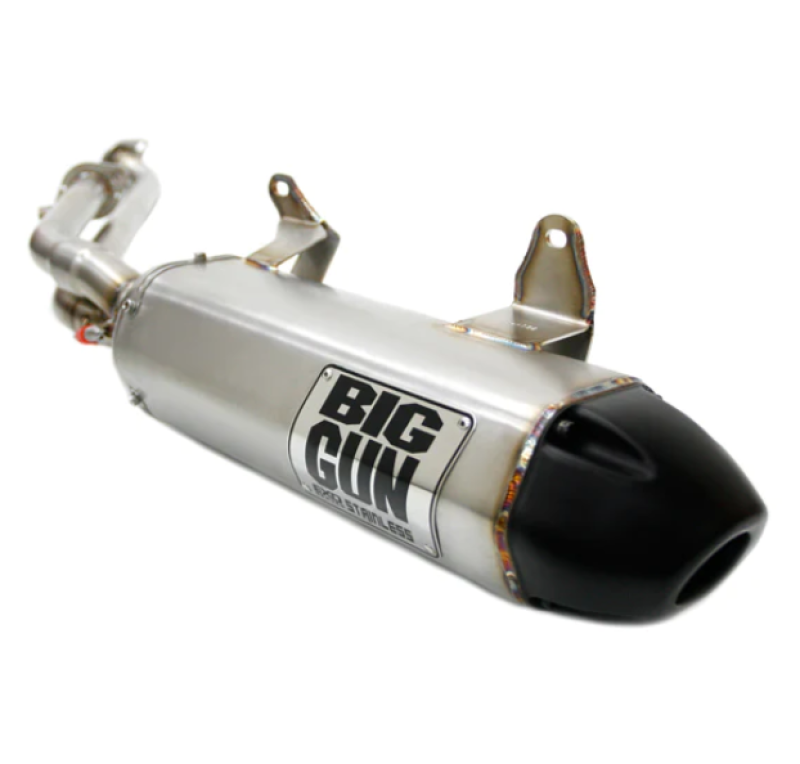 Big Gun 2015-2023 Kawasaki Brute Force 750 IRS EXO Stainless Slip On Exhaust - 14-4952
