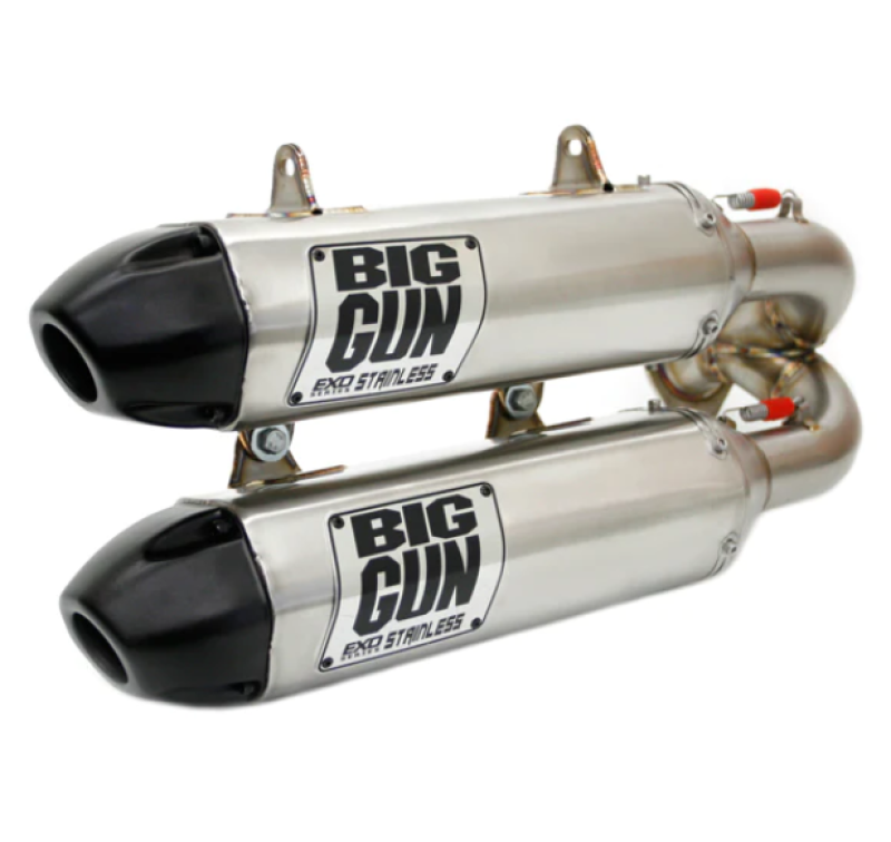 Big Gun 2015-2023 Polaris RZR XP 1000/RZR XP 4 1000 EXO Stainless Dual Slip On Exhaust - 14-7962
