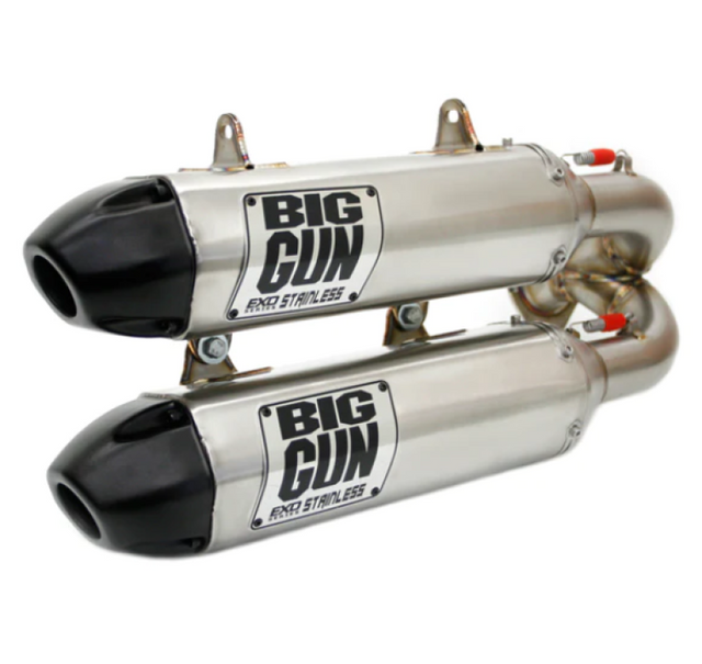 Big Gun 2015-2023 Polaris RZR XP 1000/RZR XP 4 1000 EXO Stainless Dual Slip On Exhaust - 14-7962