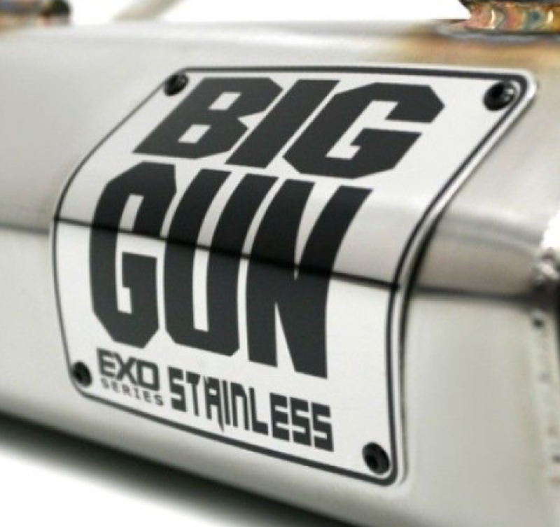 Big Gun EXO Stainless Muffler Badge Kit - 41-EXSB