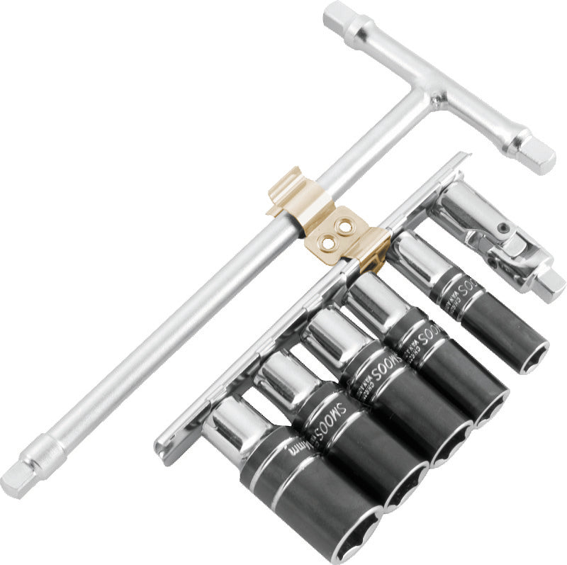 BikeMaster 1/4in Drive T-Handle Wrench Set - Metric 6-pt Sockets (8mm/10mm/12mm/13mm/14mm) - 151585