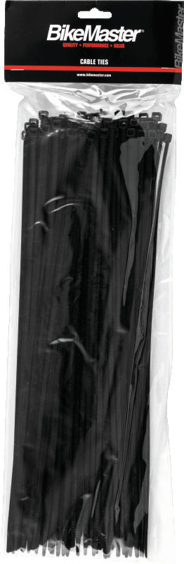 BikeMaster 15in Cable Ties (Pack of 100) - Black - 151676
