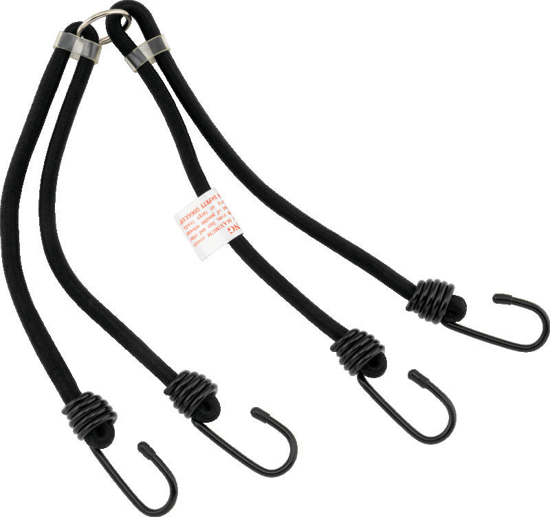 BikeMaster 24in Heavy Duty 4-Hook Bungee - Black - 100171