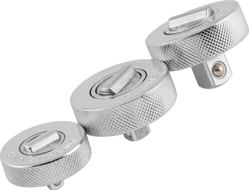 BikeMaster 3-pc Palm Rachet Set - 1/4in Drive / 3/8in Drive / 1/2in Drives - 152220