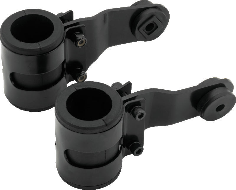 BikeMaster 35mm Headlight Brackets - Black - 152415