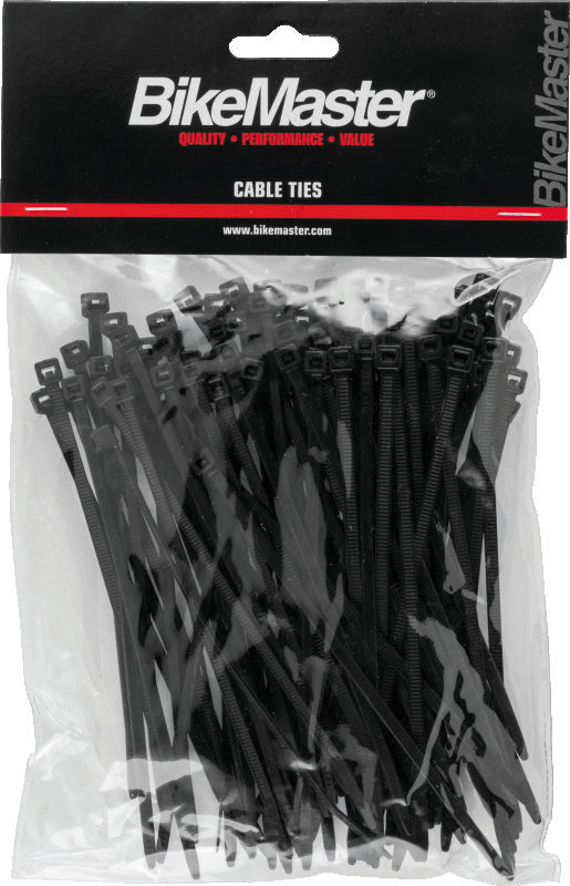 BikeMaster 5.5in Cable Ties (Pack of 100) - Black - 151673