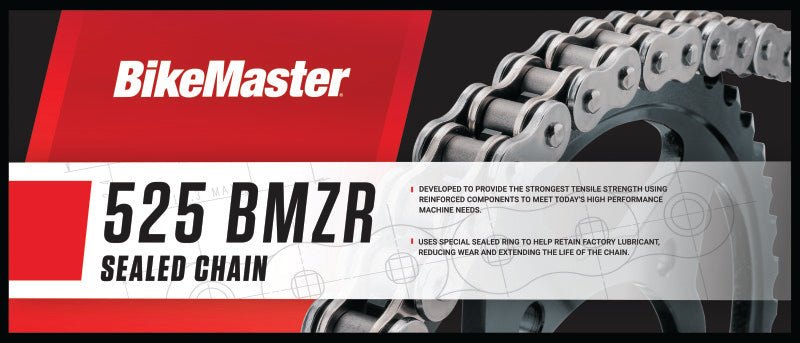 BikeMaster 525x120 BMZR Z-Ring Chain - Chrome/Chrome - 197414