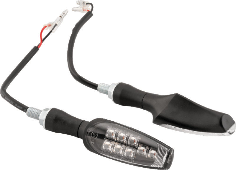 BikeMaster 8 Led Turn Signals Pair - Black - 266265