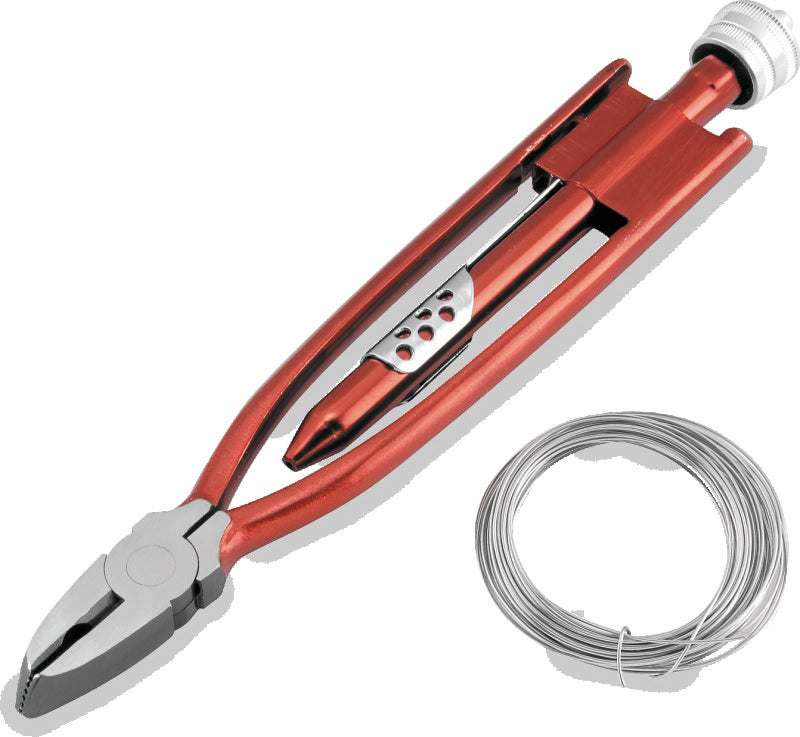 BikeMaster 9in Safety Wire Pliers w/ Wire - 151568
