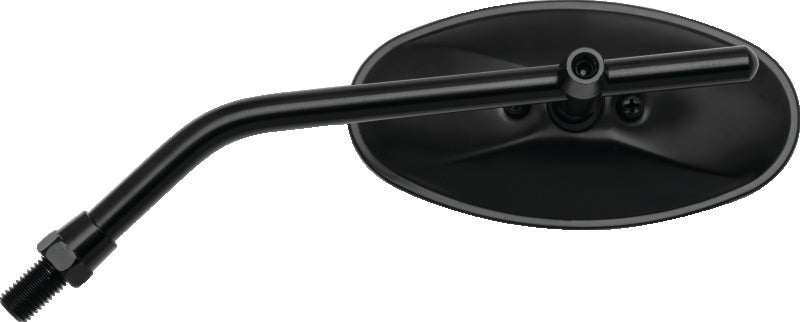 BikeMaster Adjustable Oval Mirror 10mm - Each - Black - 600805