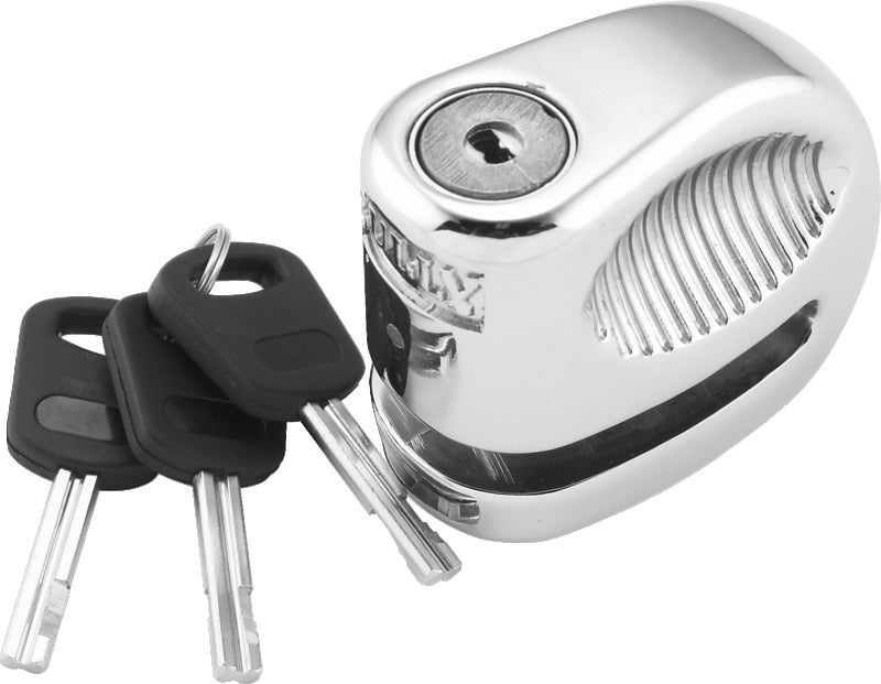 BikeMaster Bully Lock Disc Chrome w/ Pouch - 5.5mm - 132223