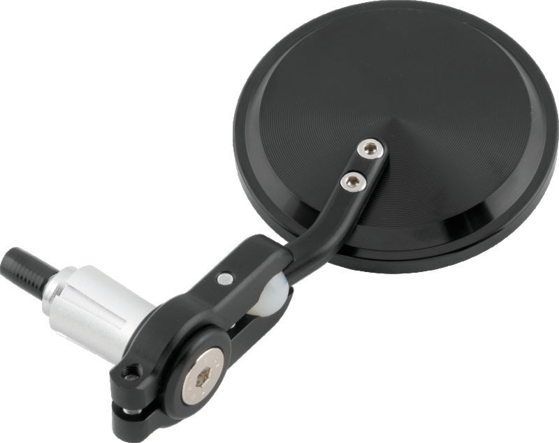 BikeMaster Folding Barend Mirrors 7/8in Handlebars - Pair - Black - 600381