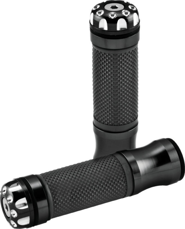 BikeMaster Grips 135mm Revolver Barend Grips - Black - 101861