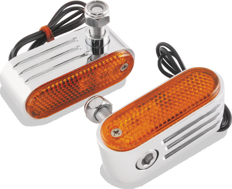 BikeMaster Marker/Side Lights 5/16in Mount Single Bulb Amber - 410651