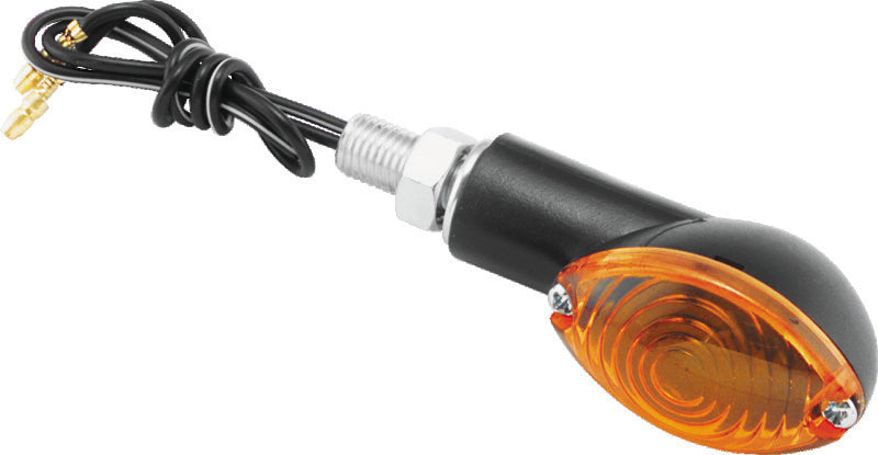 BikeMaster Ministalk Marker Light Oval - Black/Amber - 266016