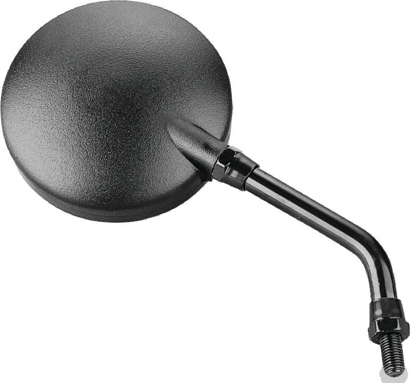 BikeMaster Round Mirror 6in Stem -10mm - Black - 600040