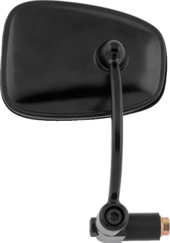 BikeMaster Semi-Retractable Barend Mirrors 7/8in & 1in Bars - Each - Black - 601147