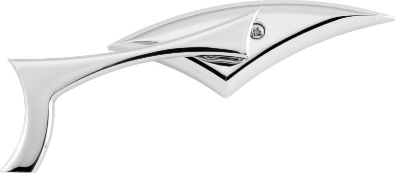 BikeMaster Sickle Mirrors w/10mm/Yam 10mm/HD Adapters - Pair - Aluminum/Chrome - 600268