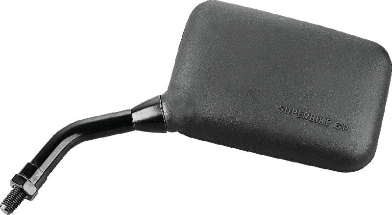 BikeMaster Superbike AX Mirror 10mm - Left - Black - 600031