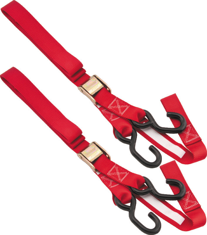 BikeMaster Tiedown 1-1/2 Integrated Softhook - Red - 100516