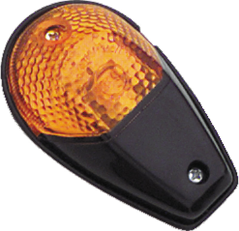 BikeMaster Universal Flush Mount Marker Light - Black/Amber - 268018