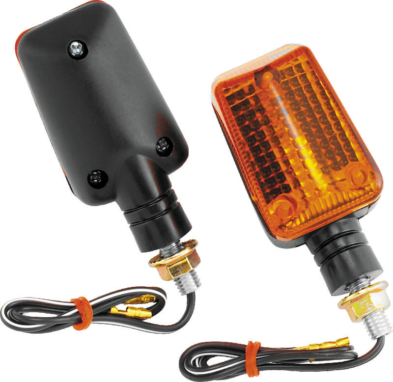 BikeMaster Universal Ministalk Marker Light - Black/Amber - 268038