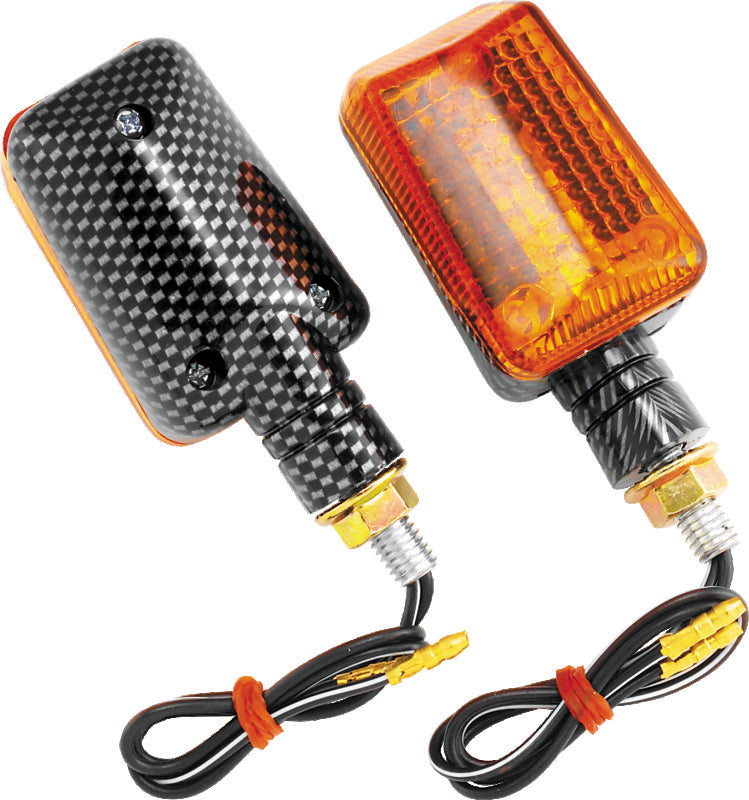 BikeMaster Universal Ministalk Marker Light - Carbon/Amber - 268039