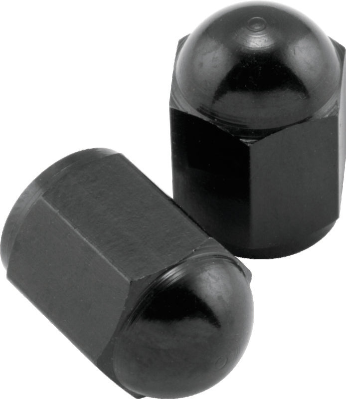 BikeMaster Valve Caps Aluminum (6 Pair) - Black - 151688