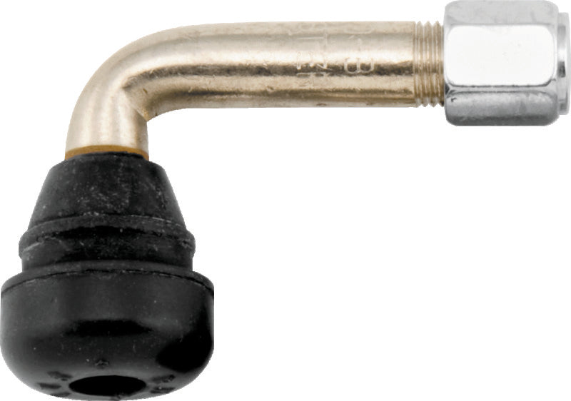 BikeMaster Valve Stem 90Deg Chrome w/Rubber Ea - 151415
