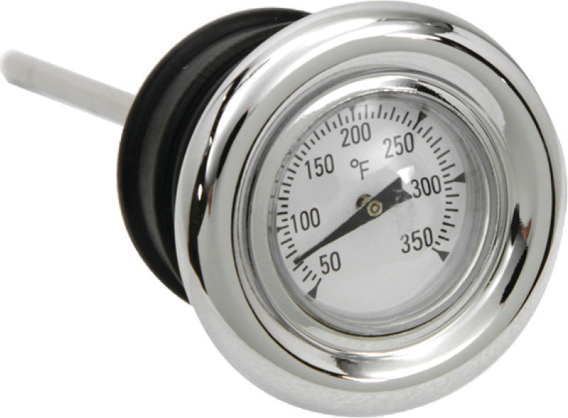 Bikers Choice 1970-1986 FL FX 1970-1978 XLCH Chrome Oil Dipstick With Temp Gauge Replaces H-D 62635-79T - 492884