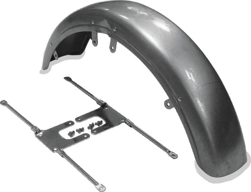Bikers Choice 1973-1986 FX XL 1982-1994 FXR Front Fender W/Chrome Brackets Replaces H-D 59007-73A 59111-74 - 488759