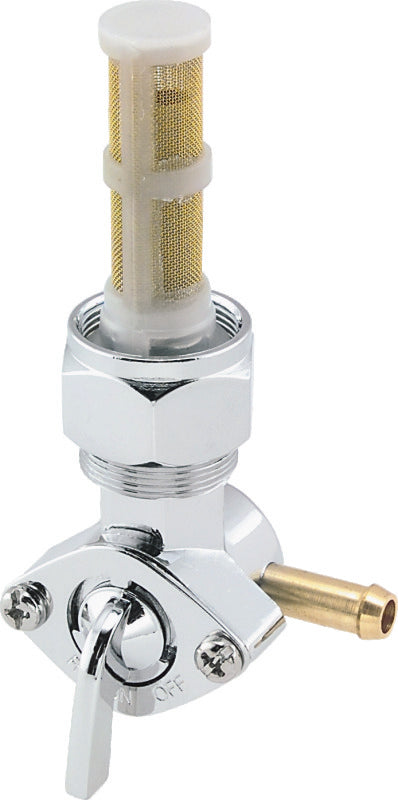 Bikers Choice 1978-1986 Big Twin & XL Chrome 22MM Petcock Straight Right Facing Outlet - 492873