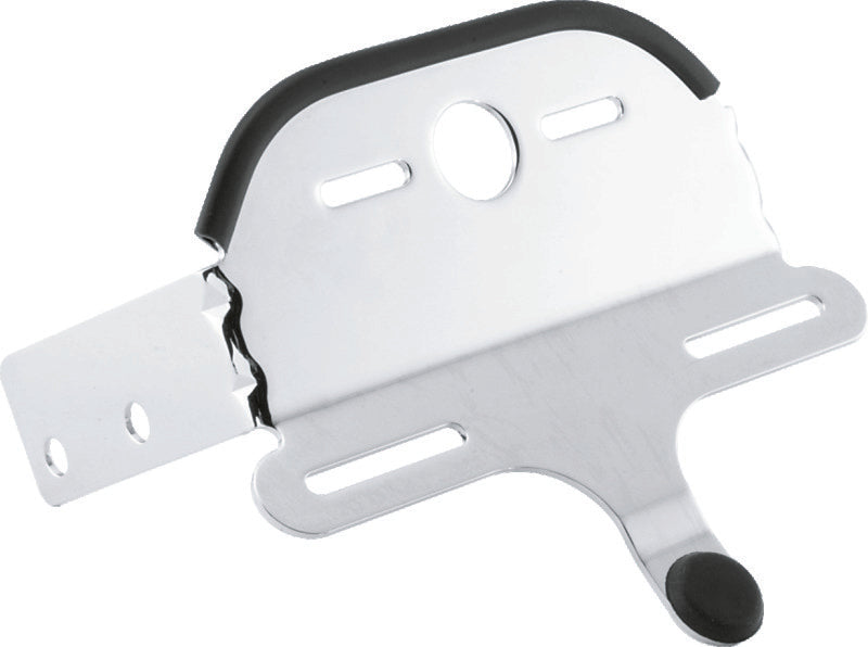 Bikers Choice 1980-1986 FXWG 1984-1999 FXST Chrome Bobbed Fender Custom Taillight Bracket - 492866