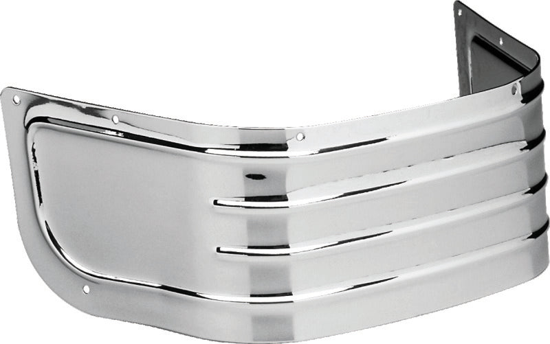 Bikers Choice 1980-2013 FLH 1986-2006 FLST Chrome Ribbed Fender Skirt - 493399