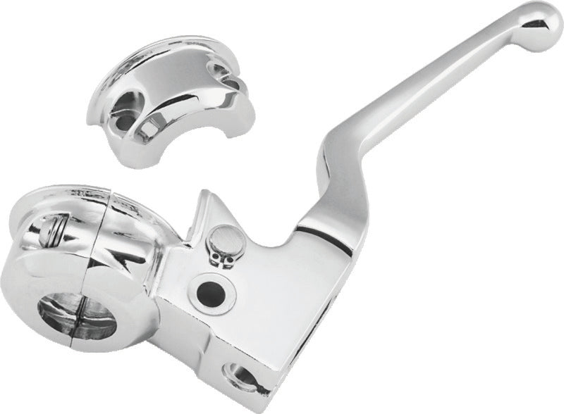Bikers Choice 1982-1995 Big Twin / XL Chrome Clutch Lever With Bracket - 488727