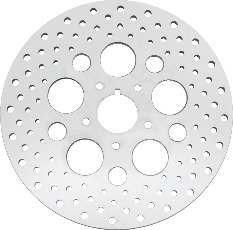 Bikers Choice 1984-1999 Big Twin & XL 11.5 Inch Front Drilled Stainless Rotor Replaces H-D 44136-84 - 619915