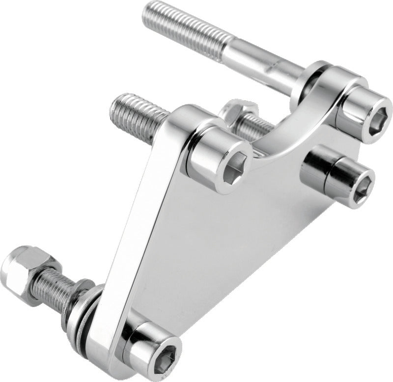 Bikers Choice 1984-1999 Chrome Caliper Mounting Bracket Kit 2000-2010 4 Piston Caliper to 1984-1999 - 482679