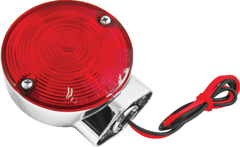 Bikers Choice 1986-1994 FLHT FLHS 2 Filament Turn Signal Lamp W/Red lens Replaces H-D 68400-86 - 490177
