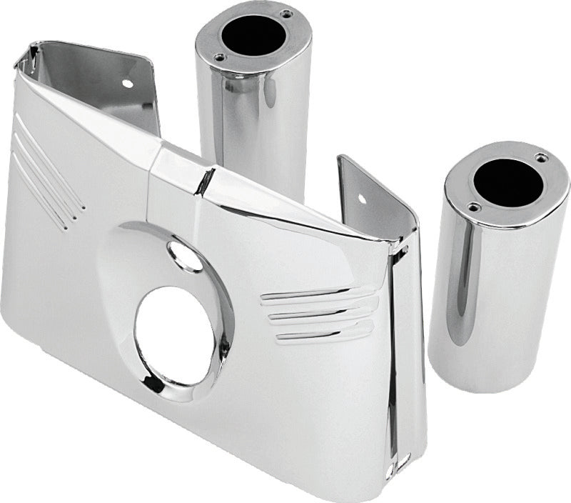 Bikers Choice 1986-2008 FLST Chrome 5 Piece Tin Fork Cover Kit - 491362