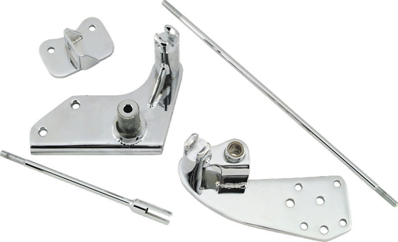 Bikers Choice 1987-1999 FXST/C/S Chrome 3 Inch Extended Forward Control Kit W/O Engine Guards - 489742