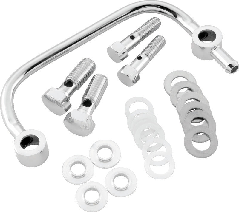 Bikers Choice 1993-2006 Big Twin Chrome Head Breather Kit - 482723
