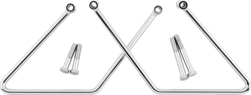 Bikers Choice 2000-2005 FXST 2000-2017 FLST Chrome Saddlebag Supports Pr - 564236