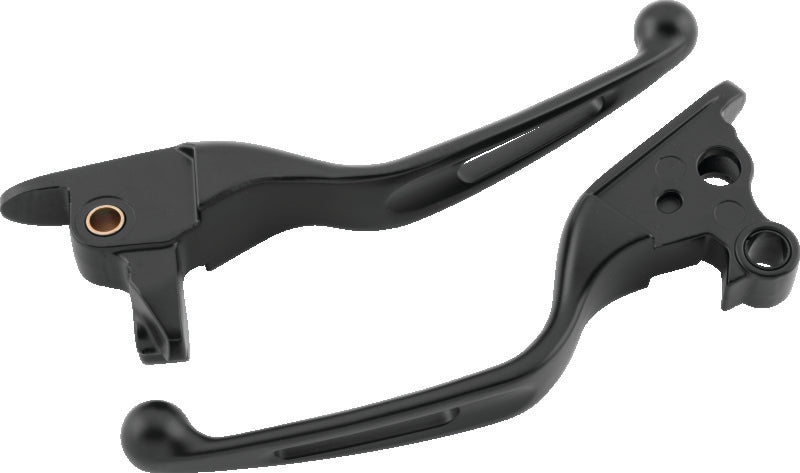 Bikers Choice 2008-2013 FLH FLT / 2008-2016 FLHR Vortex Lever Set Black - 490981