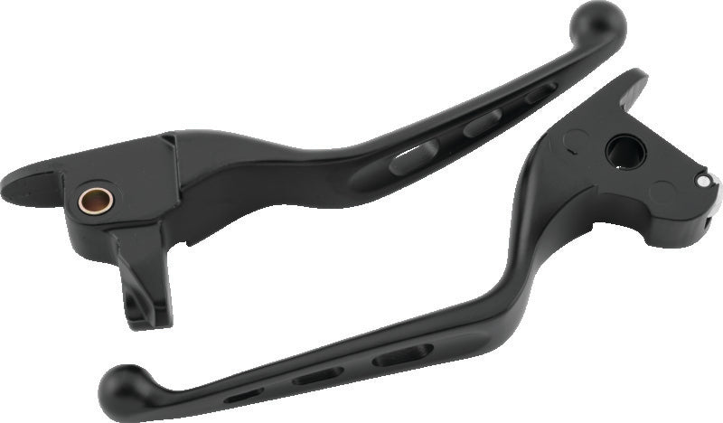 Bikers Choice 2014-2016 FLH FLT(Exc. FLHR) Tri-Hole Lever Set Black - 491155