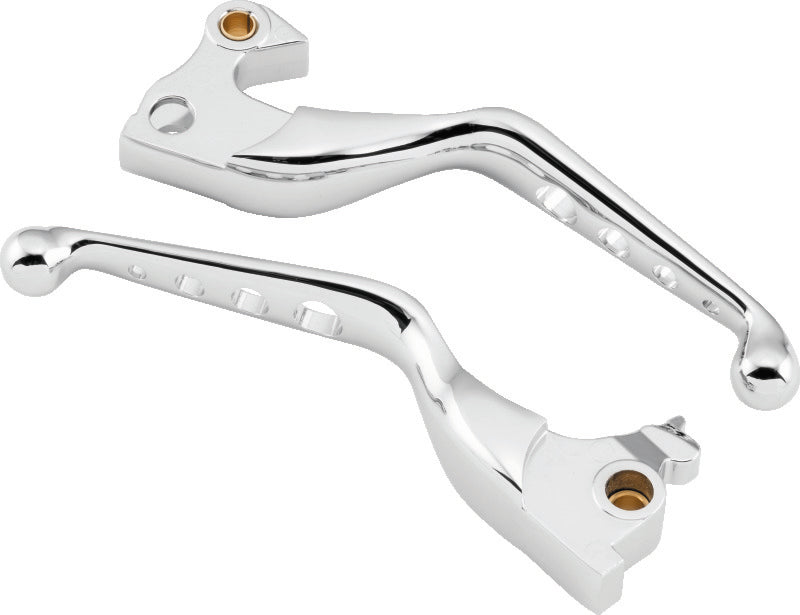 Bikers Choice 2014-2022 XL Chrome O Series 4 Hole Lever Set - 490874