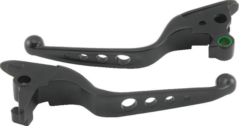 Bikers Choice 2015-2017 FLST FXST O-Series 4 Holed Lever Set Black - 482145