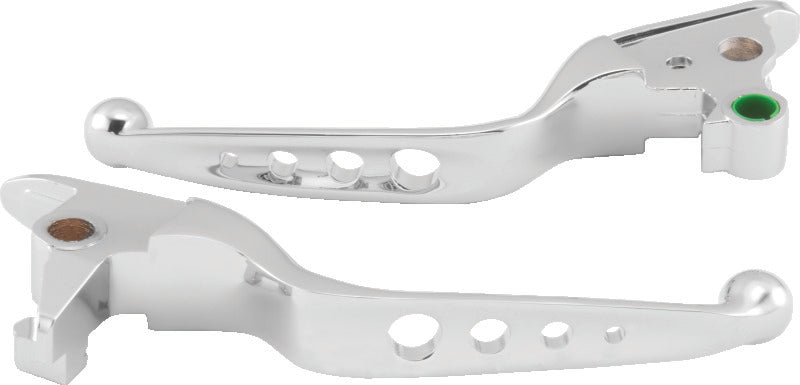 Bikers Choice 2015-2017 FLST FXST O-Series 4 Holed Lever Set Chrome - 482144